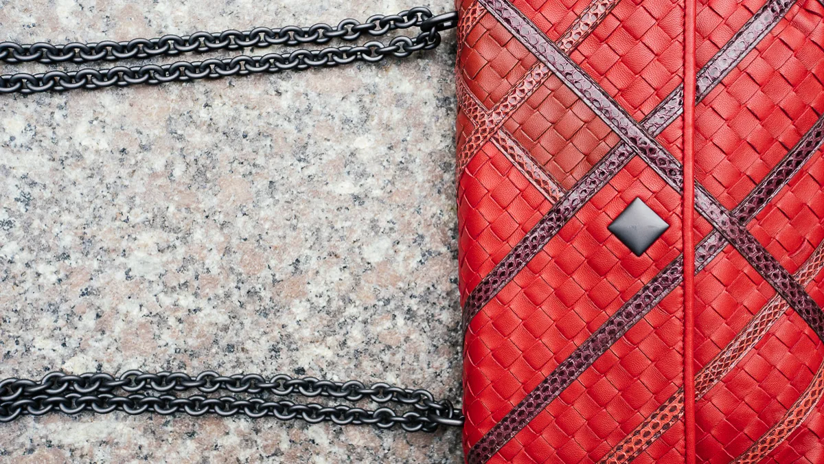 Reference image illustrating Bottega Veneta Olimpia Intrecciato Bag for Bergdorf Goodman: A Manhattan-Inspired Limited Edition