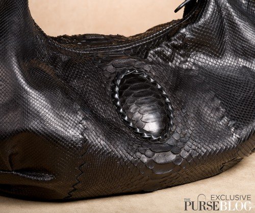 Reference image illustrating Bottega Veneta Python Belly Veneta Croquet: A Fall 2009 Exotic Hobo Review