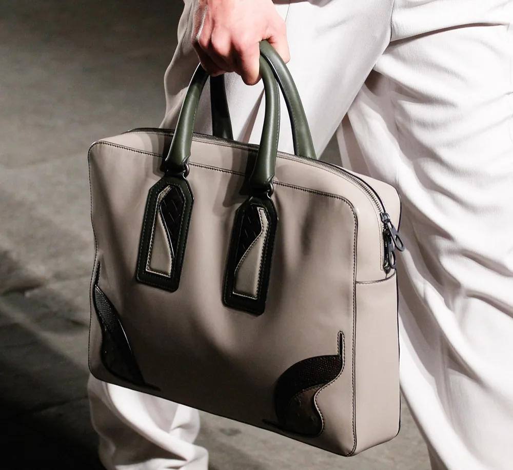 Reference image illustrating Bottega Veneta Spring 2017: 50th Anniversary Bags for Women and Men