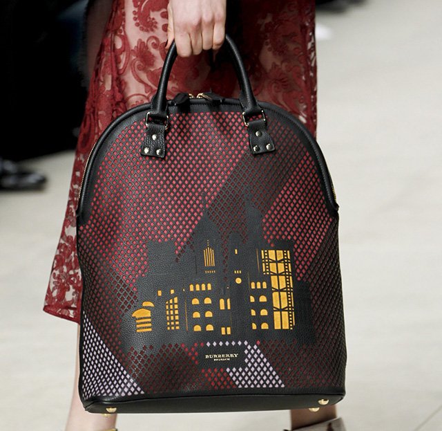 Reference image illustrating Burberry Fall 2014 Runway Bags: Hand-Painted Art or Missed Luxury Opportunity?