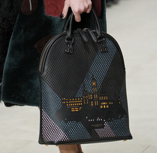 Reference image illustrating Burberry Fall 2014 Runway Bags: Hand-Painted Art or Missed Luxury Opportunity?