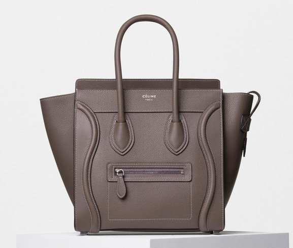 Reference image illustrating Céline Luggage Tote Lookbook 2016: New Sizes, Leathers, and Pricing Guide