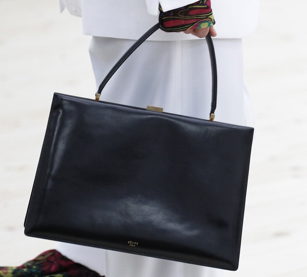 Reference image illustrating Céline Spring 2017 Frame Bag: A Minimalist Comeback on the Runway