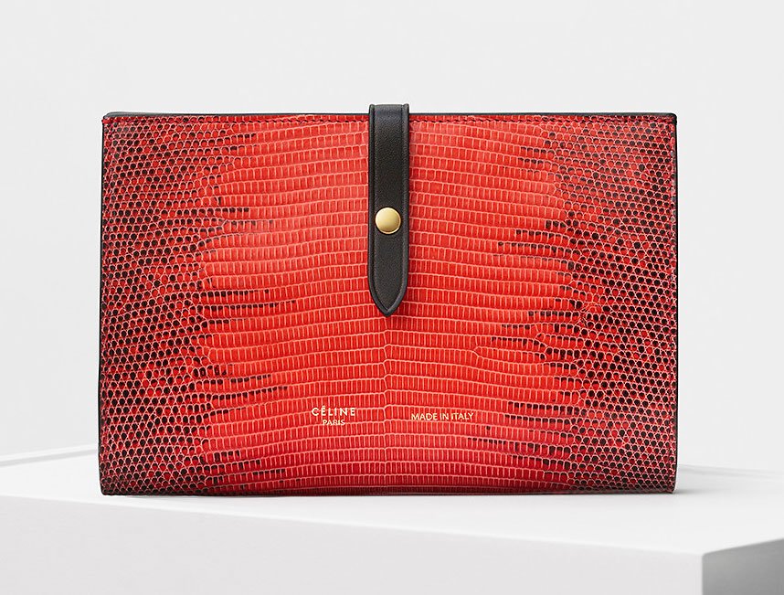Reference image illustrating Céline Summer 2017 Small Leather Goods: Wallets, Clutches, and Card Holders to Collect