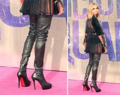 Cara Delevingne’s Boldest Shoe Moments from the Suicide Squad Press Tour cover image