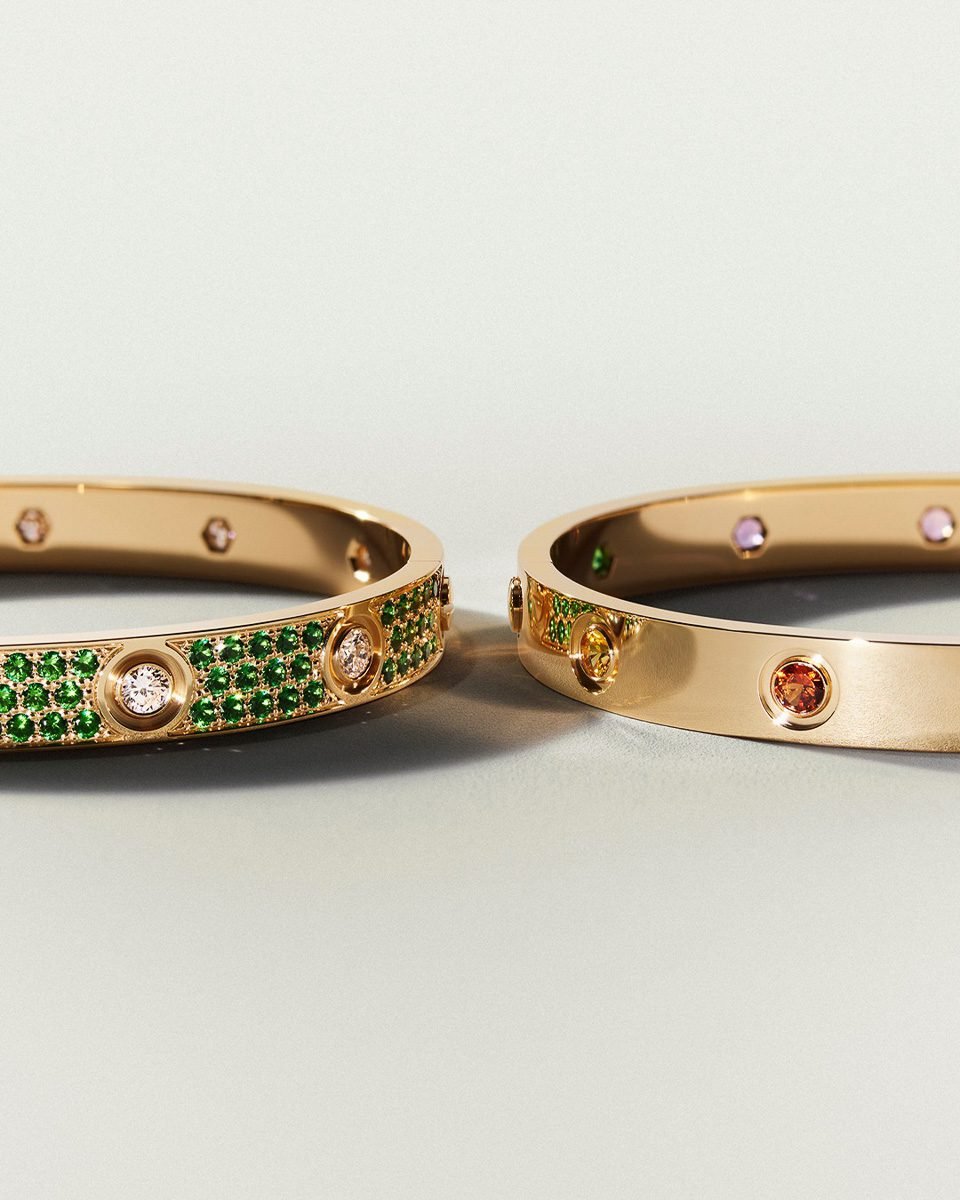 Reference image illustrating Cartier Rainbow Love Bracelet Returns: Inside the New Love Color Capsule Collection