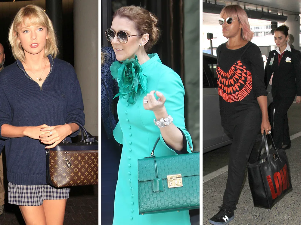 Reference image illustrating Celebrity Designer Handbag Sightings: Céline Dion, Taylor Swift & More Flaunt Luxury Bags Worldwide