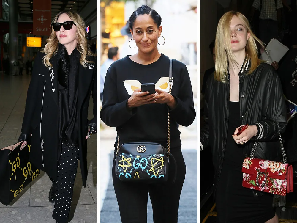 Reference image illustrating Celebrity-Favorite Gucci Bags: The Dionysus, Marmont, and Ghost Styles Taking Over Hollywood