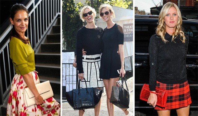 Celebrity Handbag Sightings at New York Fashion Week Spring 2014 cover image