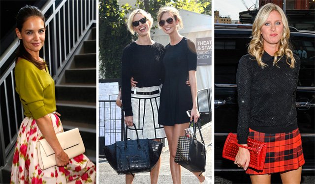 Reference image illustrating Celebrity Handbag Sightings at New York Fashion Week Spring 2014
