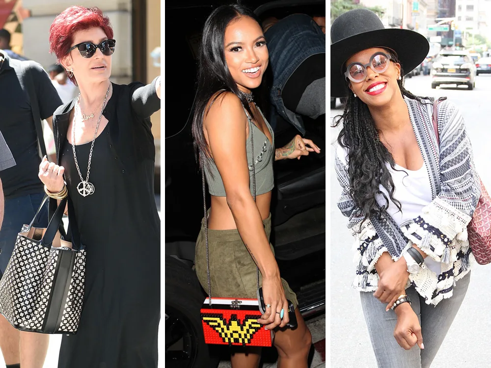 Reference image illustrating Celebrity Handbag Sightings: Logos, Lego Clutches, and Goyard Totes Steal the Spotlight