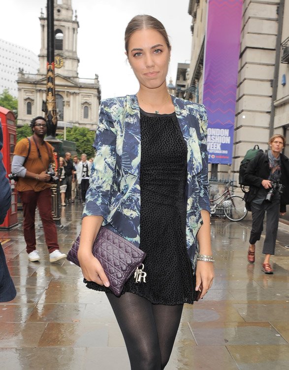 Reference image illustrating Celebrity Handbag Spotting at London Fashion Week Spring 2014: The Best Bags from the Front Row