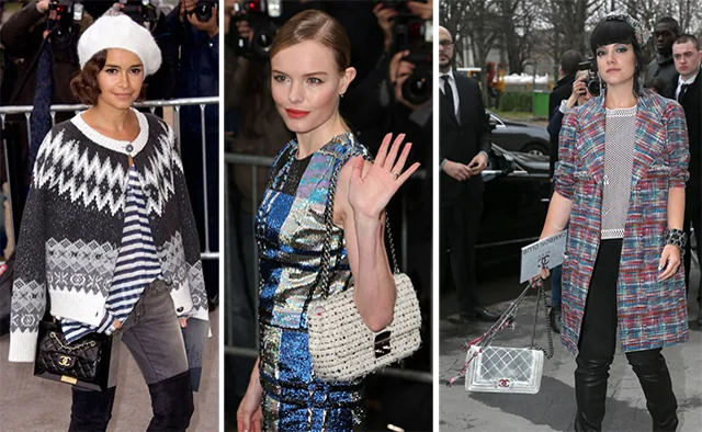 Reference image illustrating Celebrity Handbag Spotting: The Best Bags at Paris Haute Couture Week Spring 2014
