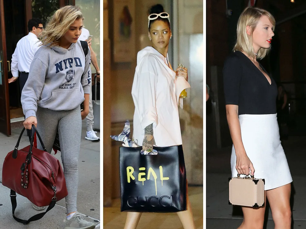 Reference image illustrating Celebrity Handbag Watch: Custom Coach Weekenders, Miu Miu Madras, and More Star-Approved Bags