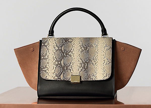Reference image illustrating Celine Spring 2013 Handbag Collection: Resort Debut of the Edge Bag and All Soft Shoulder Bag