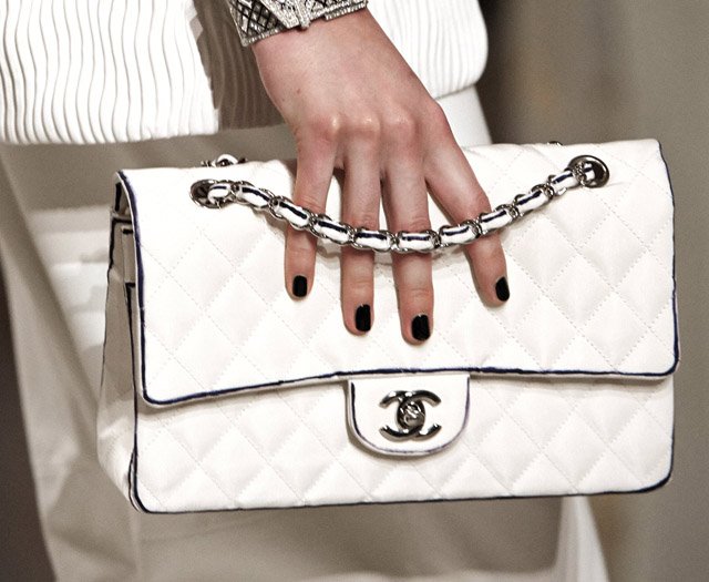 Reference image illustrating Chanel Cruise 2014 Handbags: Classic Flap Bags, Boy Bags & No. 5 Clutches