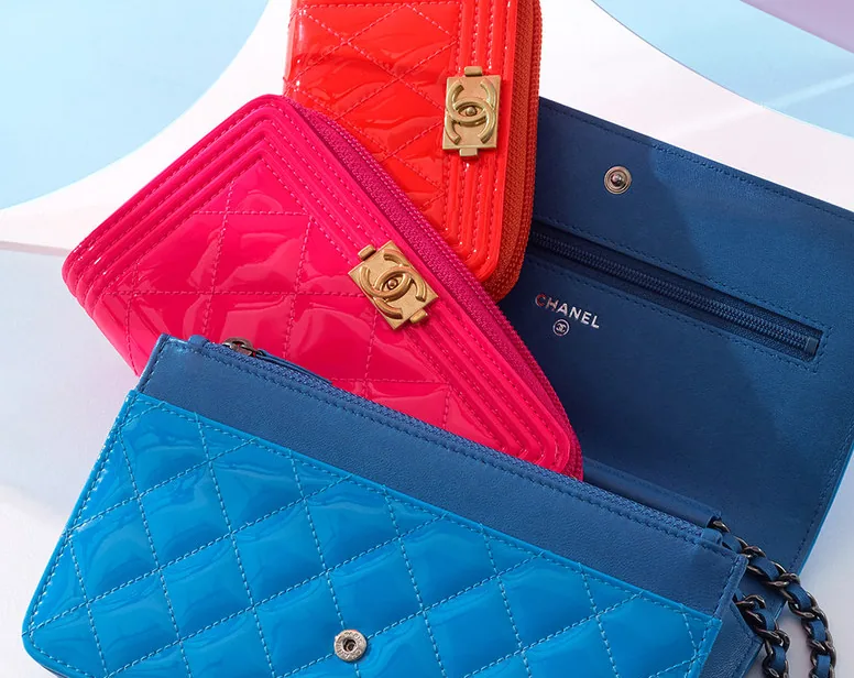 Reference image illustrating Chanel Cruise 2016 Small Leather Goods: WOCs, Wallets, and Card Cases