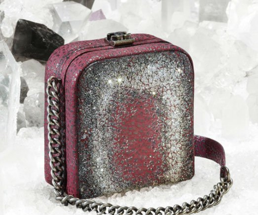 Reference image illustrating Chanel Fall 2012 Handbag Collection: Velvet, Classic Flaps, and the Boy Bag