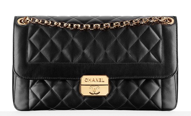 Reference image illustrating Chanel Fall 2013 Handbag Collection: Classic Flaps, Boy Bags & Runway Clutches
