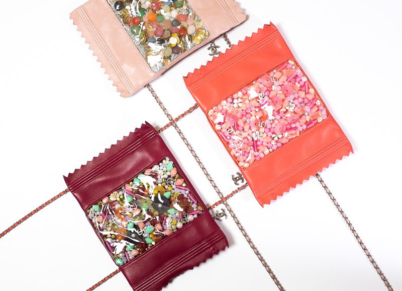 Reference image illustrating Chanel Fall 2014 Candy Accessories: A Playful Take on Luxury Handbags and Jewelry