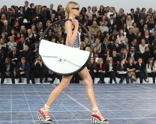 Reference image illustrating Chanel Hula Hoop Bag Spring 2013: Runway Statement or Collector’s Quirk?