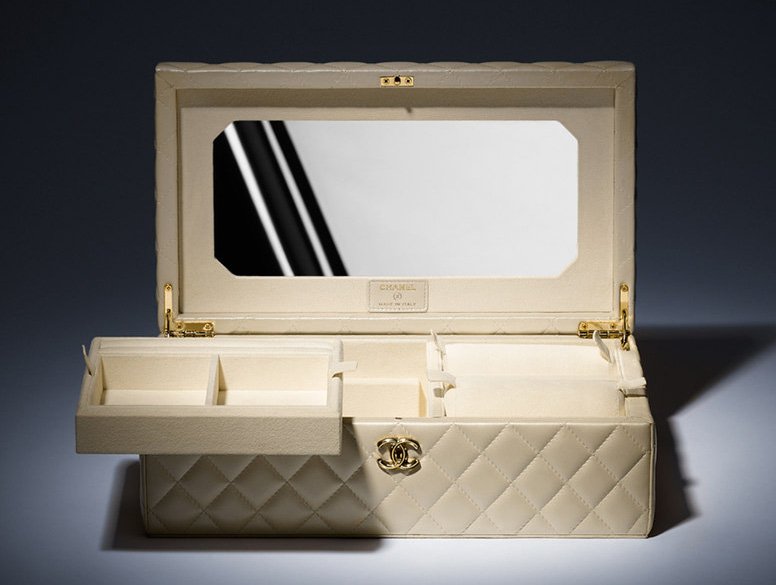 Reference image illustrating Chanel Jewelry Box Review: Quilted Lambskin Vanity Storage from the Métiers d’Art 2016 Collection