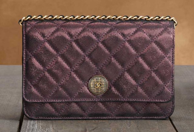 Reference image illustrating Chanel Métiers d'Art 2013 Small Leather Goods: Scottish-Inspired Wallets and Accessories