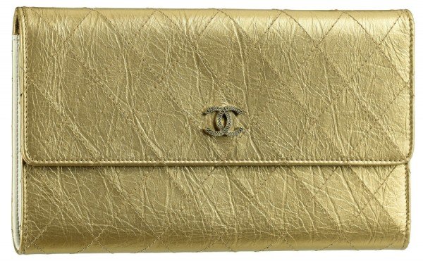 Reference image illustrating Chanel Palette Fall 2011: Metallic Aged Calfskin Small Leather Goods Collection