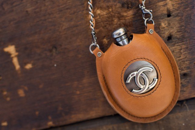 Reference image illustrating Chanel Sporran Flask Bag: A Unique Scottish-Inspired Luxury Accessory from the Pre-Fall 2013 Collection