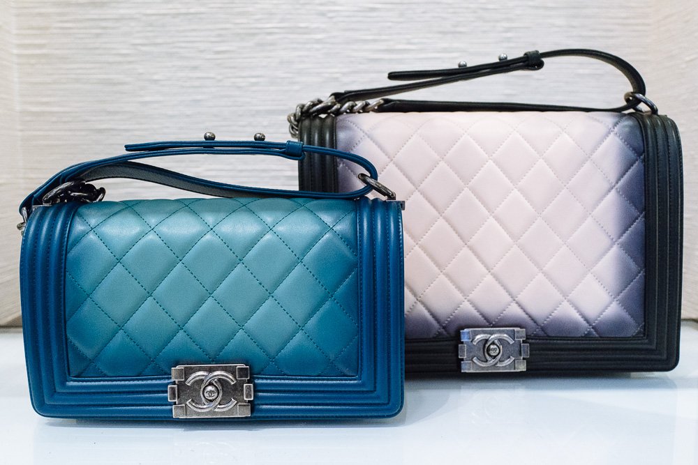 Reference image illustrating Chanel Spring 2014 Collection: Ombre Boy Bags, Sequin Flap Bags & More Accessories