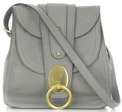 Chloe Kathleen Shoulder Bag Review: Urban-Chic Grey Leather with Gold Hardware thumbnail