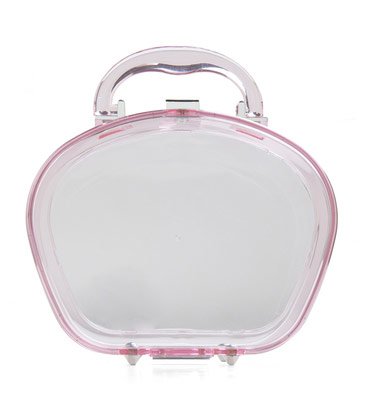 Reference image illustrating Clear Clutch Handbags: Save, Spend, or Splurge on Lucite Evening Bags