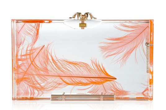 Reference image illustrating Clear Clutch Handbags: Save, Spend, or Splurge on Lucite Evening Bags