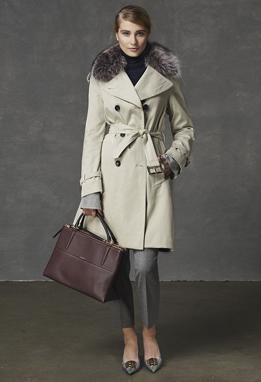 Reference image illustrating Coach Fall 2013 Complete Look: Borough Bags, Leather Apparel & Luxury Outerwear