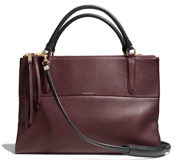Reference image illustrating Coach Fall 2013 Complete Look: Borough Bags, Leather Apparel & Luxury Outerwear