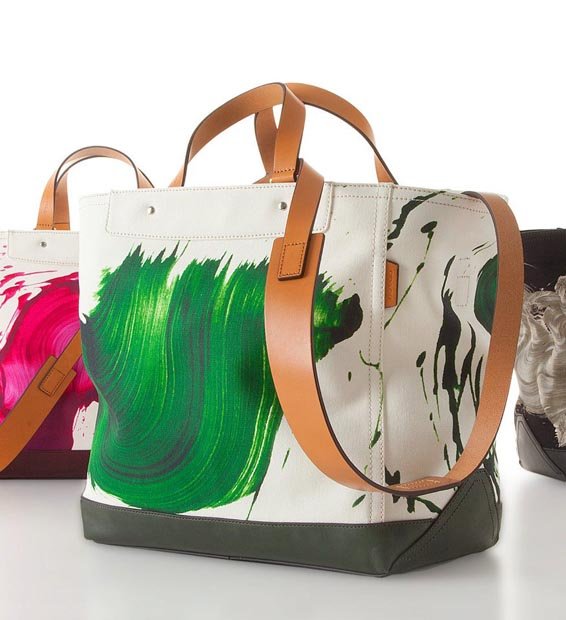 Reference image illustrating Coach x James Nares Limited Edition Tote Collection: Art-Inspired Canvas Bags