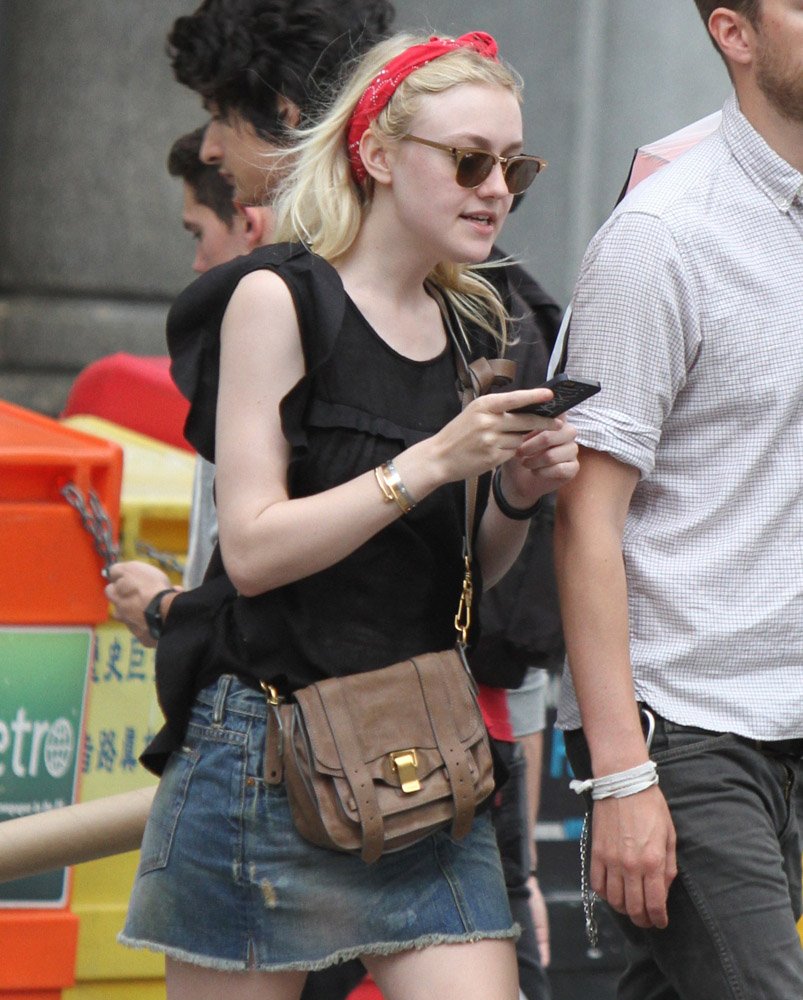 Reference image illustrating Dakota and Elle Fanning's Designer Handbag Collections: A Complete Style Guide