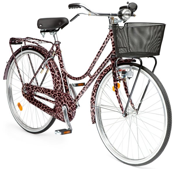 Reference image illustrating Dolce & Gabbana Animalier Bicycle: A Leopard-Print Ride in 24K Gold