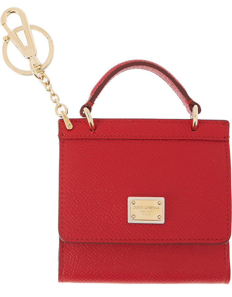 Reference image illustrating Dolce & Gabbana Sicily Keychain: The Tiny Bag Charm Trend Arrives