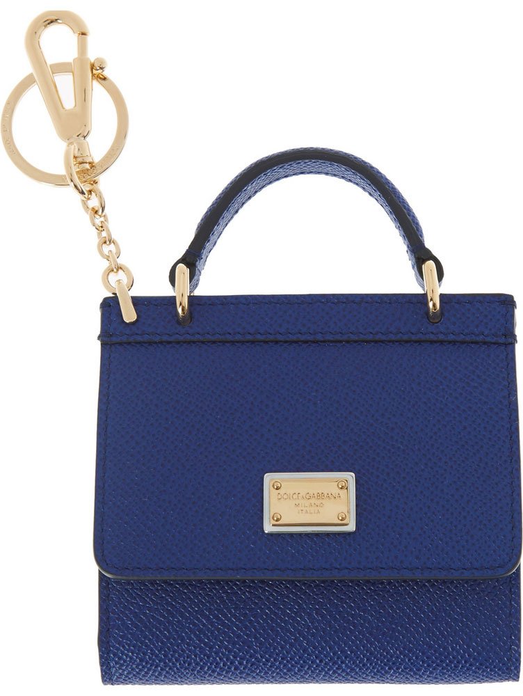 Reference image illustrating Dolce & Gabbana Sicily Keychain: The Tiny Bag Charm Trend Arrives