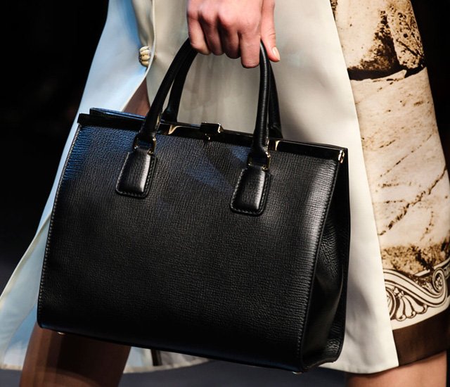 Reference image illustrating Dolce & Gabbana Spring 2014 Handbags: A New Executive Tote Steals the Show