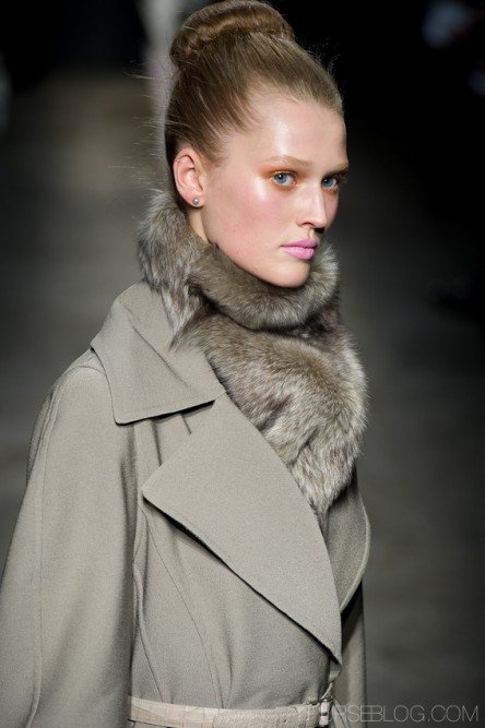 Reference image illustrating Donna Karan Fall 2011 Runway: Refined Neutrals and Sculptural Silhouettes at NYFW