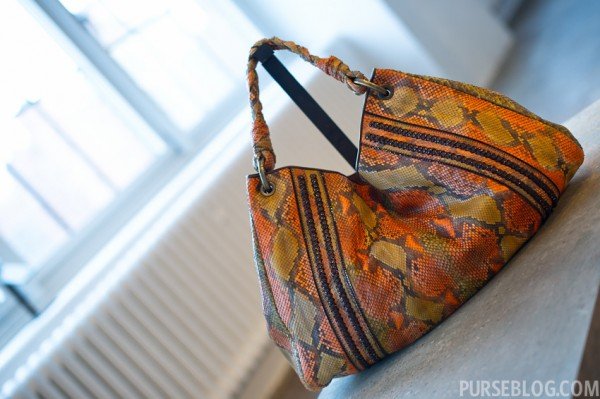 Reference image illustrating Donna Karan Spring 2012 Accessories: A Closer Look at the Runway Bags, Shoes, and Wooden Clutches