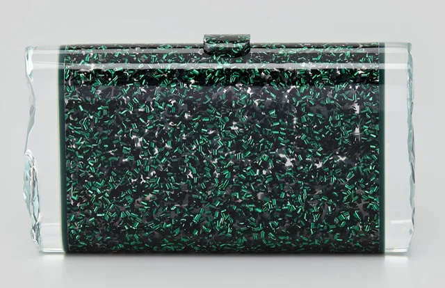 Reference image illustrating Edie Parker Clutches: Retro-Modern Acrylic Evening Bags That Dazzle