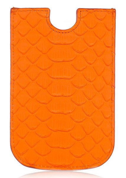 Reference image illustrating Emilio Pucci Neon Python Accessories: Bold Snakeskin for iPad, iPhone, and Passport