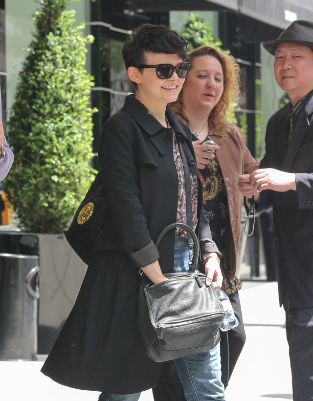 Reference image illustrating Ginnifer Goodwin’s Casual Look Features the Iconic Givenchy Pandora Bag