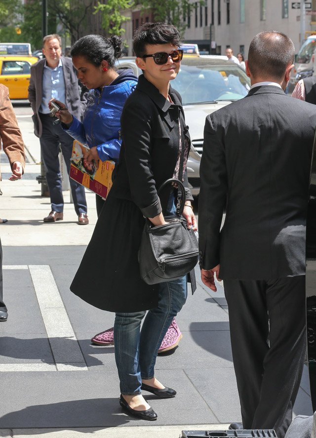 Reference image illustrating Ginnifer Goodwin’s Casual Look Features the Iconic Givenchy Pandora Bag
