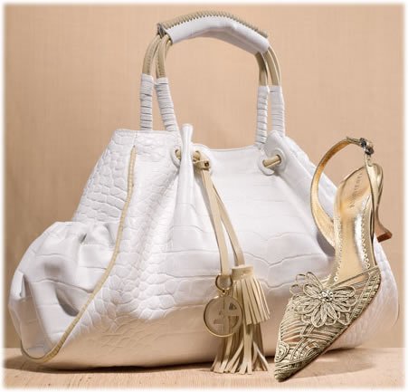 Giorgio Armani Croc-Embossed White Tote and Embellished Satin Halter: A Spring Staple cover image