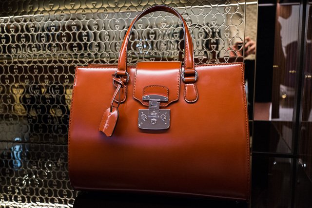 Reference image illustrating Gucci Fall 2013 Handbag Collection: Femme Fatale Silhouettes & Iconic Bamboo Handles