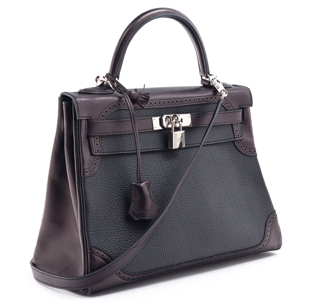 Reference image illustrating Hermès Himalayan Birkin and Chanel Bags Lead Leslie Hindman’s Luxury Accessories Auction